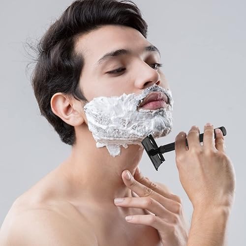 Miniatura 4 de FOMIYES 1 Unidades de herramientas portátiles para mujeres de lados vintage portacuchillos manual negro viejo barba estilo barba rasqueta caso