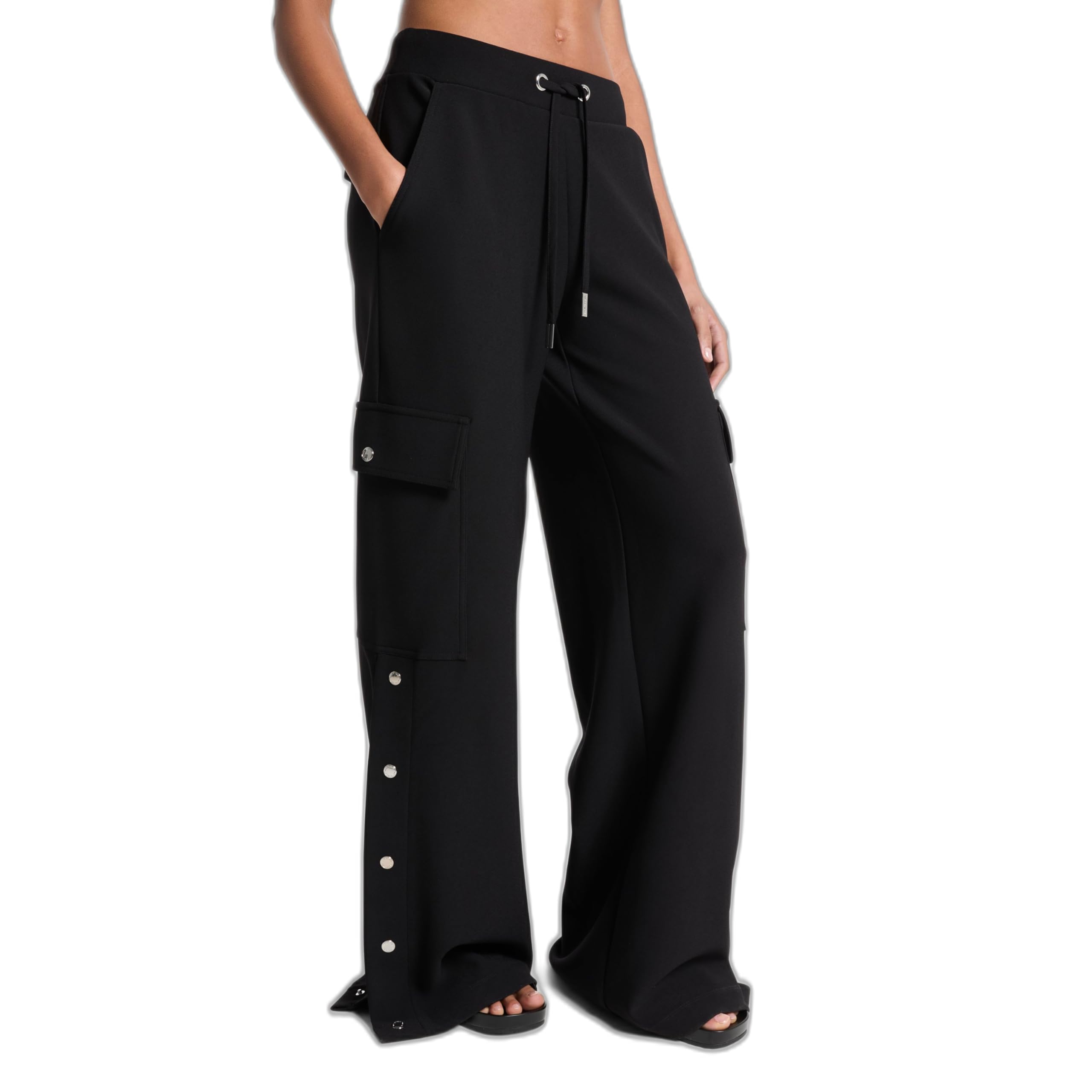 Michael Kors Womens Snap Detail Cargo Pant