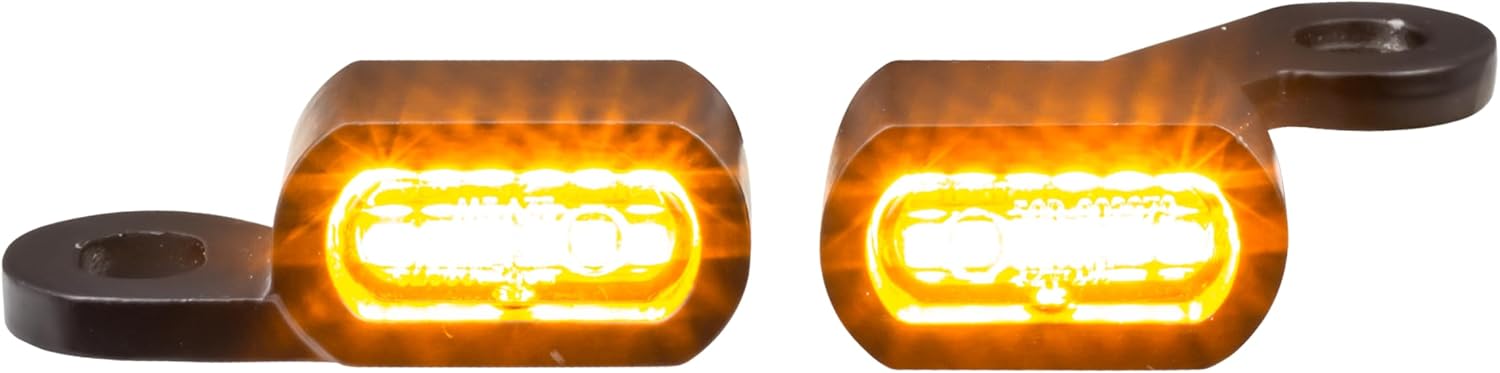 Eagle Lights SLIMLINE LED Turn Signals for Harley Davidson Motorcycles - Black