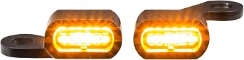 Eagle Lights SLIMLINE LED Turn Signals for Harley Davidson Motorcycles - Black