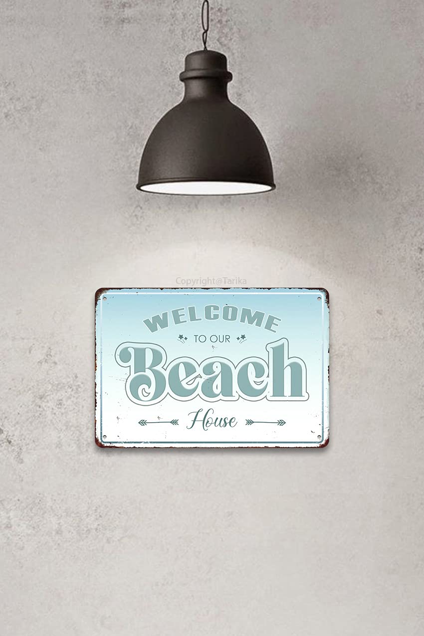 Virginia Beach Retro Metal Wall Sign - 8x12 Inch Tin Poster For Home & Bar Decor