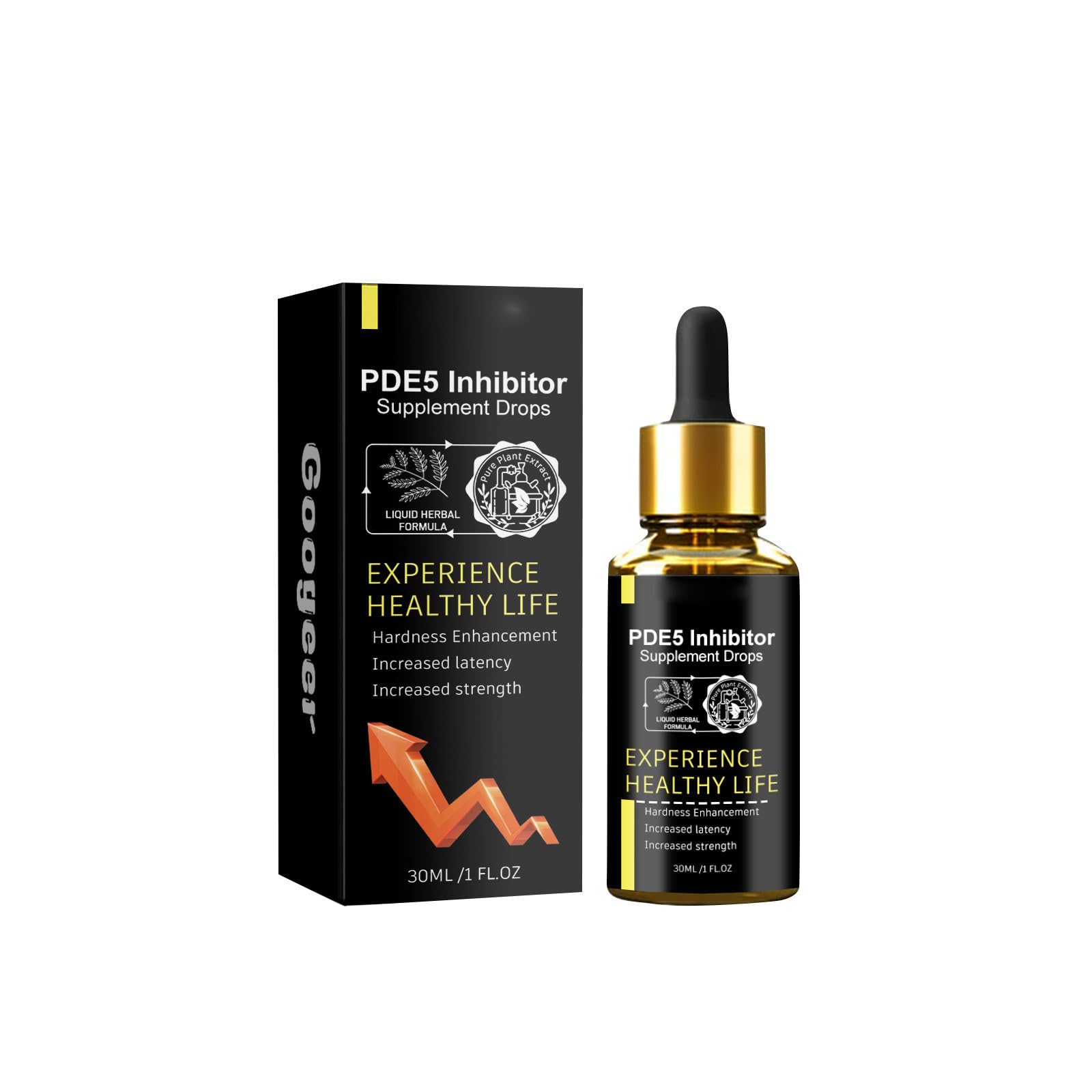 PDE5 Supplement Drops PDE5 Supplement Drops For Men Secret Drops For Strong Men PDE5 Drops For Men Secret Drops For Strong Men 30ml Lubricantes Para Sexo Y Estimulante Para Mujer Hot (Black, One Size)