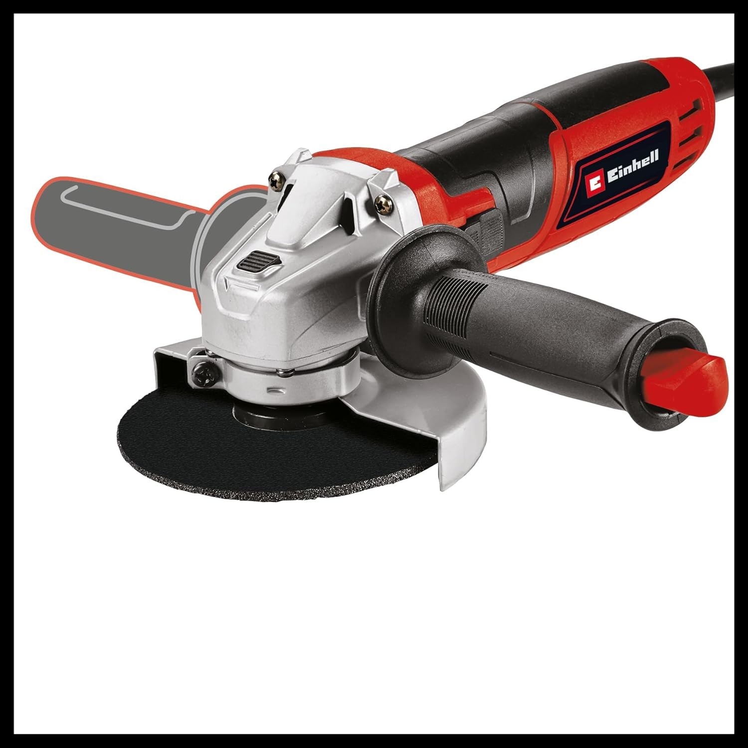 Einhell Amoladora angular TC-AG 125/850 Kit (850 W, 12.000 rpm, profundidad de corte 28 mm, máx. diámetro de disco 125 mm, incl. 3 discos de corte, 1 disco de lijado de lamas y 1 bolsa de Einhell)