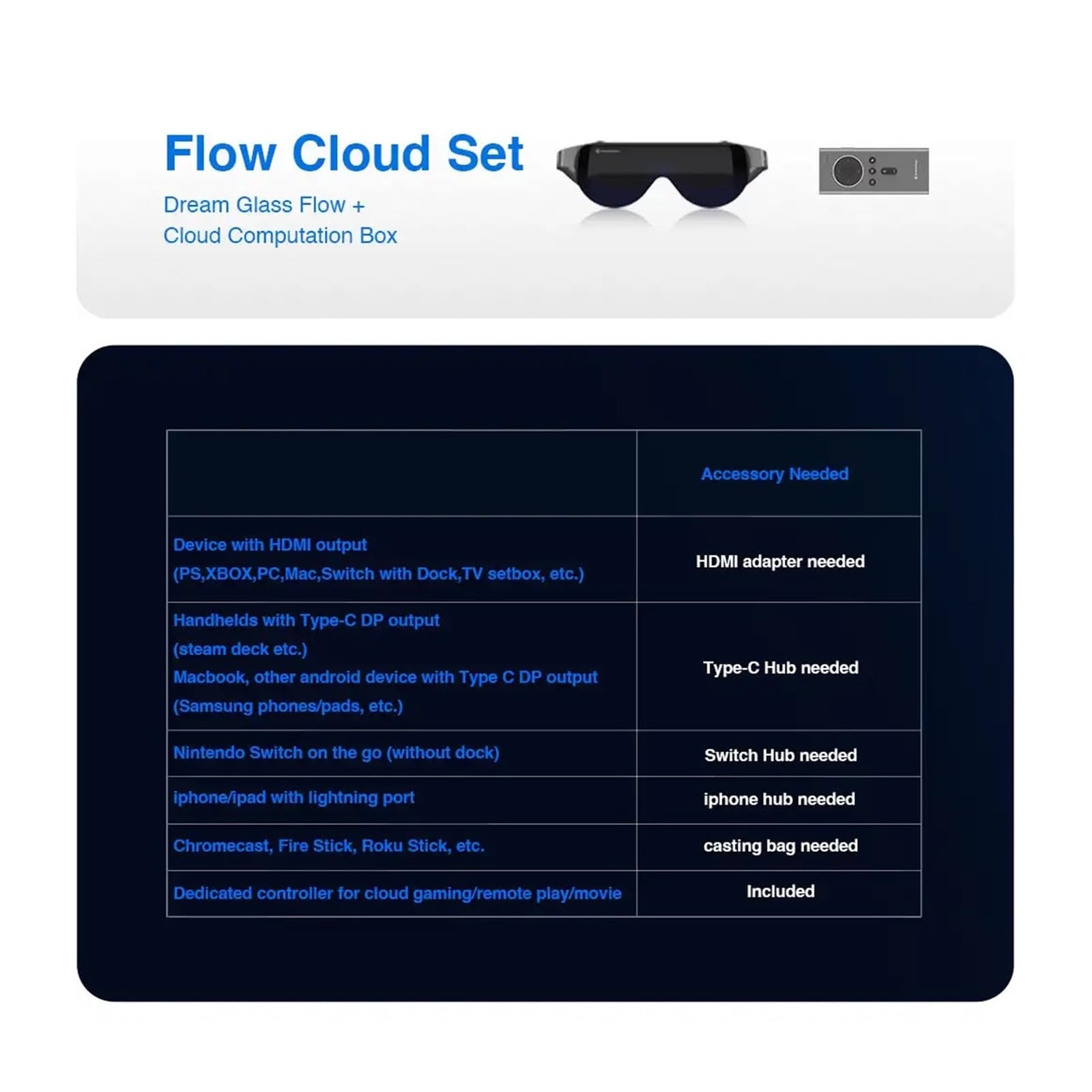 New Dream Glass 4K/4K Plus VR AR Smart Glasses Watch Movis And Working 2D/3D/360° Immersive Viewing(Standard)