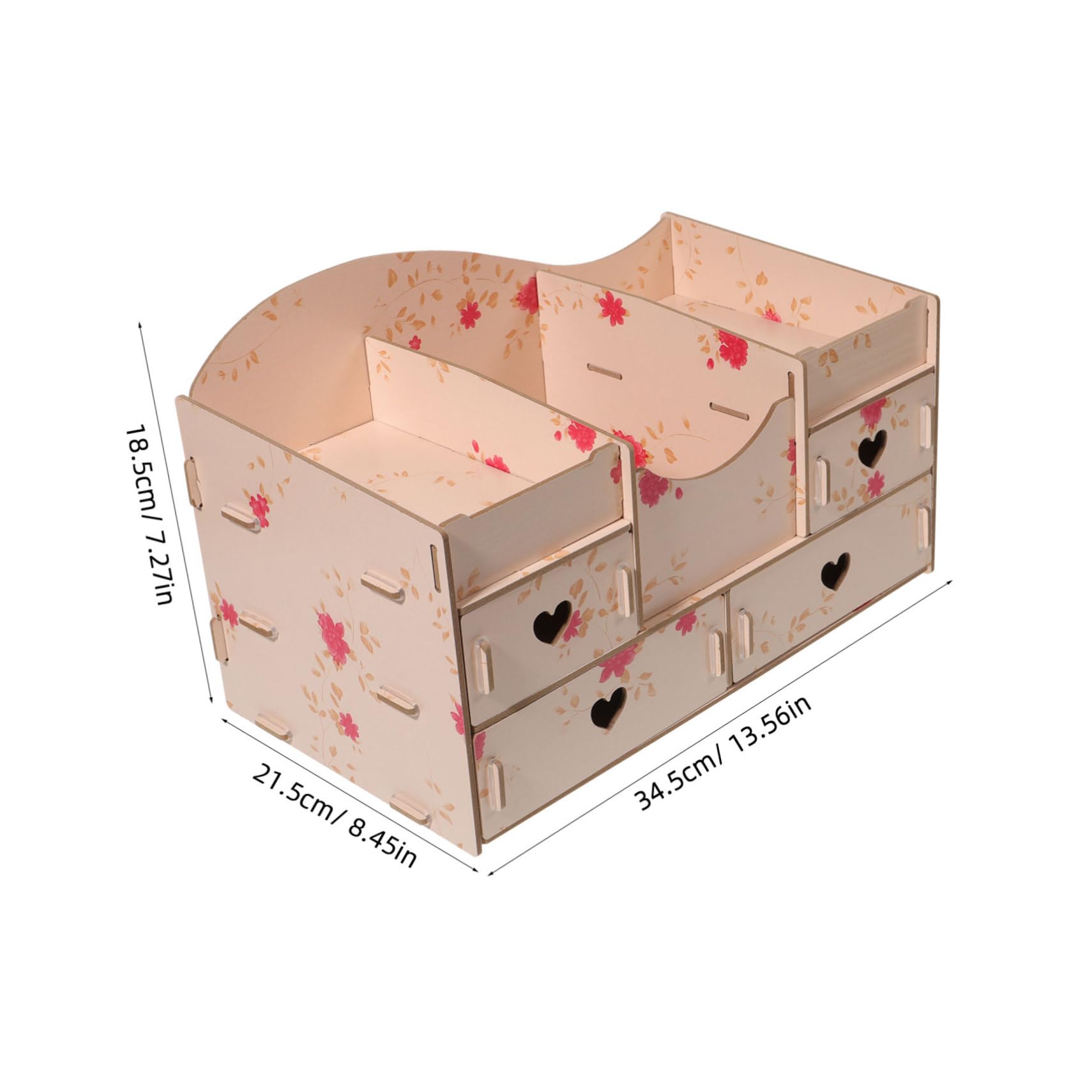 NUOBESTY Boîte De Rangement Pour Cosmétiques Organisateur De Maison Et Bureau Design Simple Et Pratique