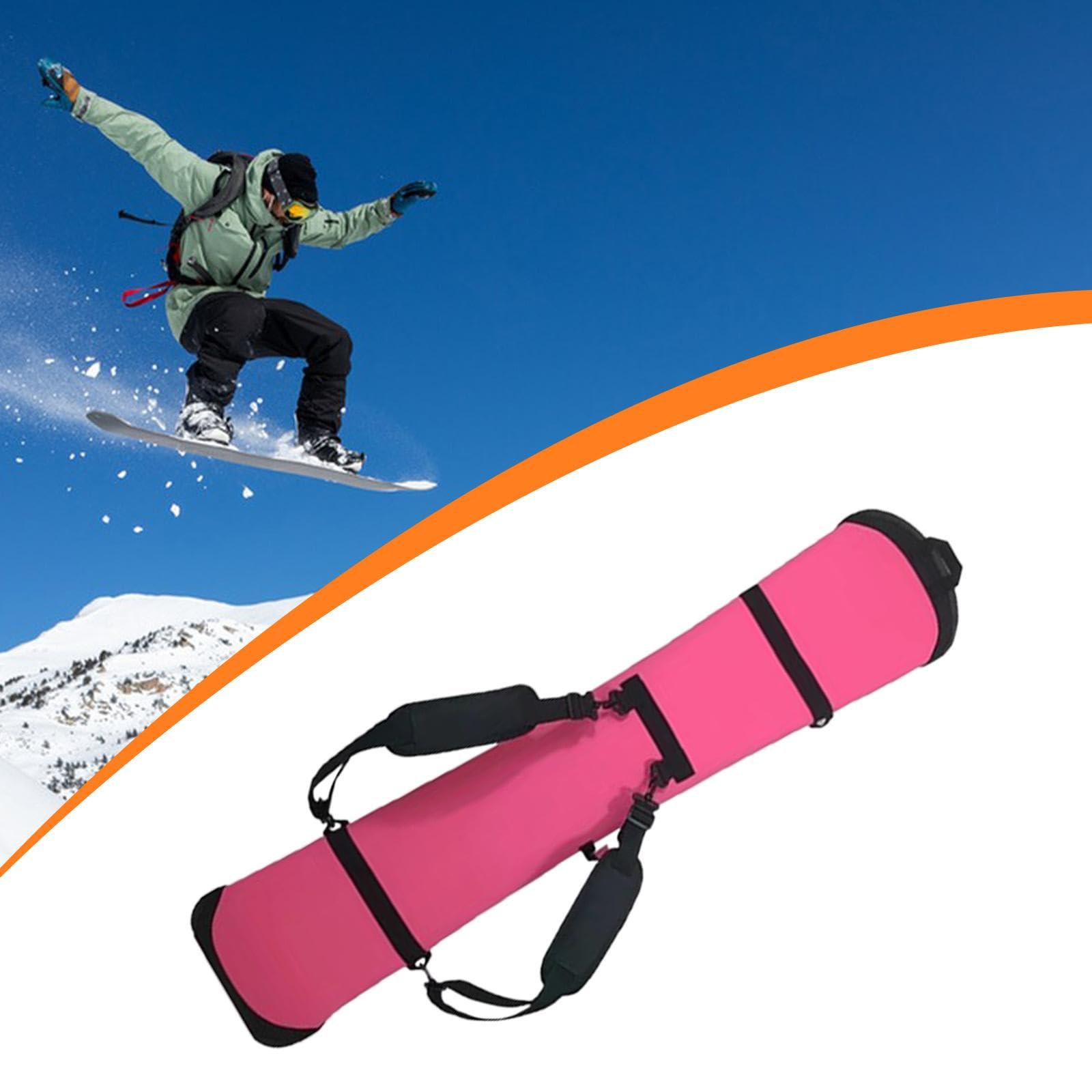 Homyl Snowboard Housse de Protection Snowboard Housse de Transport Sac de Rangement Pochette Universelle en Néoprène Souple avec Bandoulière Adaptée Aux Dép