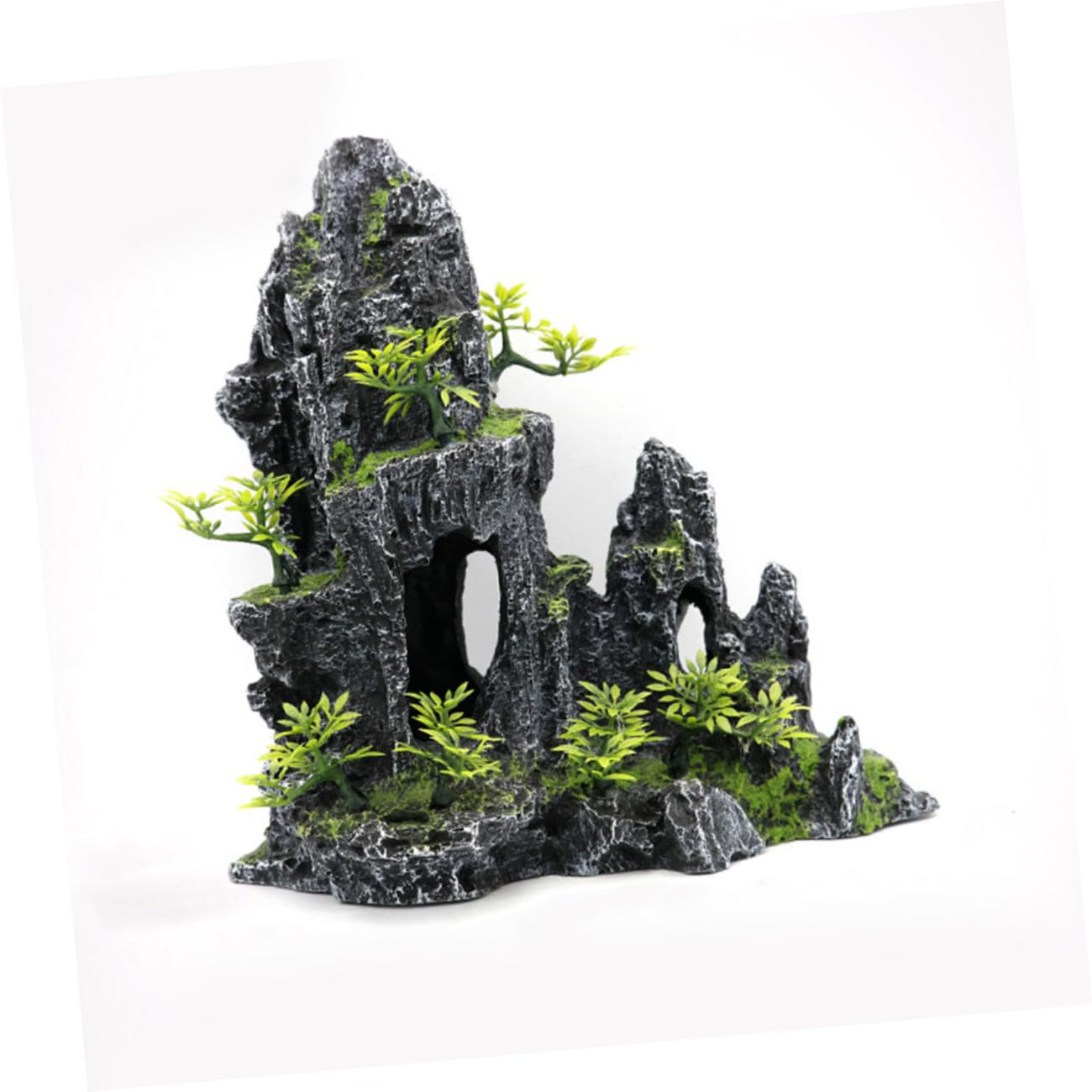 minkissy decoración de plantas rocas artificiales decoraciones de plantas adorno de acuario montaña pecera deriva madera decoraciones de acuario cueva acuario pico decoración manualidades decorar