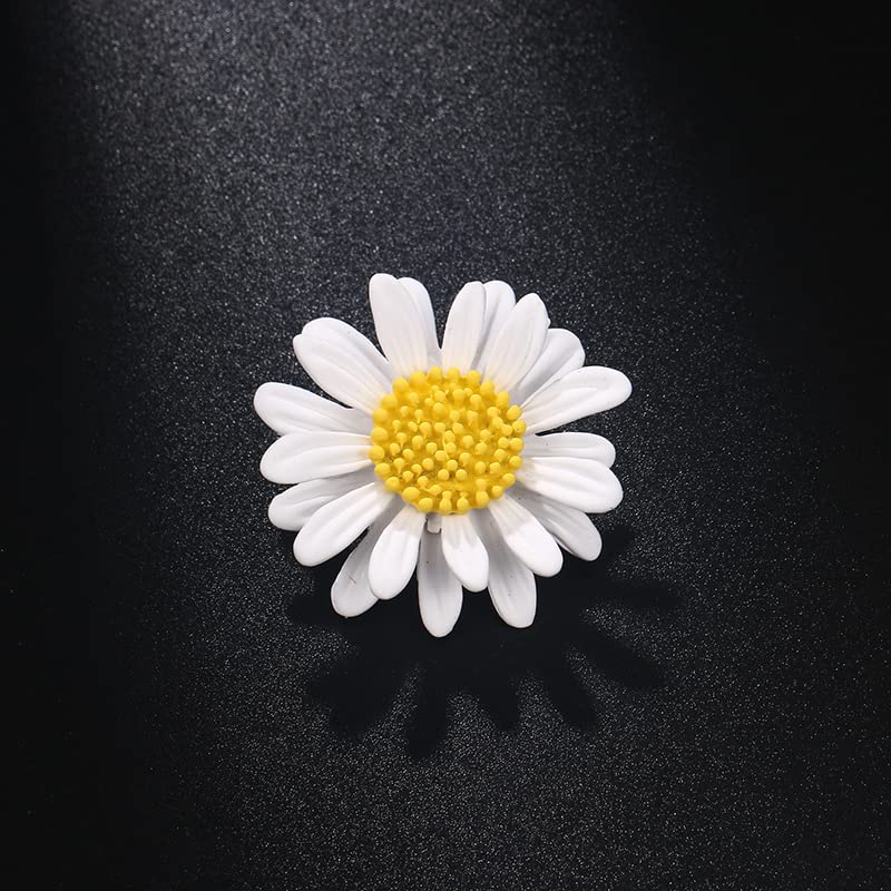 Image of Colorful Daisy Sunflower Brooch Pins - Bohemian Style Flower Lapel Pins Badge Dress Neckline Pin for Women Girls