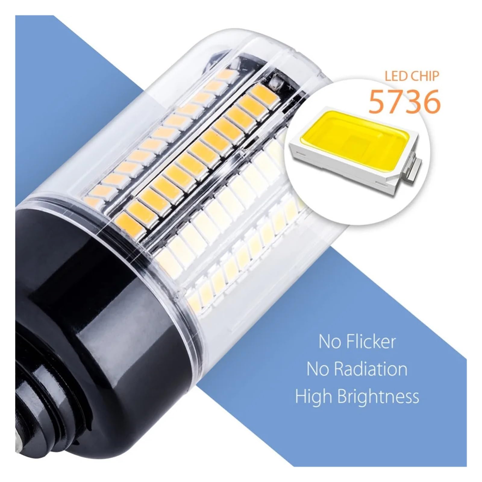 E27 Żarówka LED Kukurydziana E14 Żarówki Energooszczędne Led 3,5 W 7 9 12 15 20 Bez Migotania Niskie ZużYcie Energii(White,E27 28leds 3.5W)