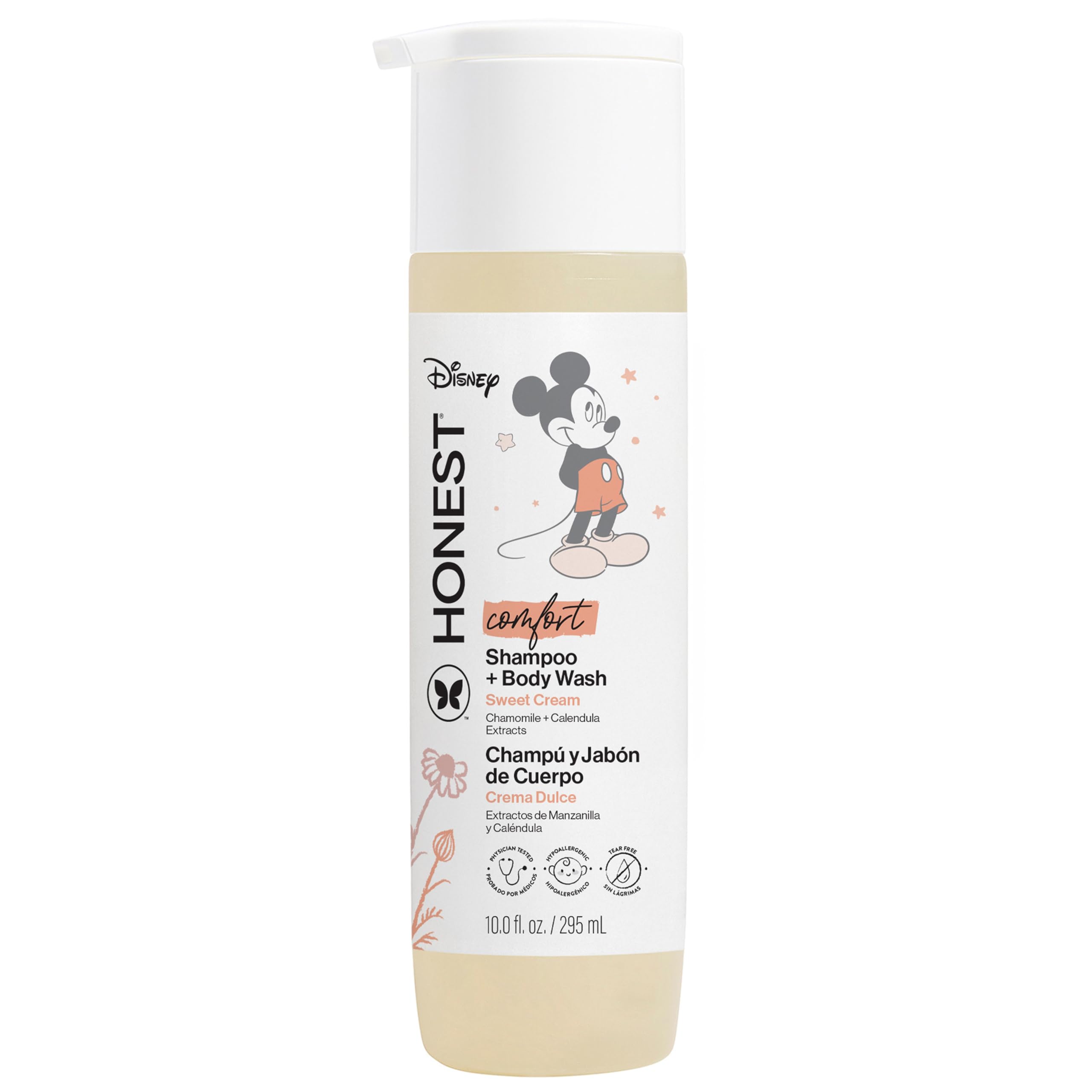 The Honest Company 2-in-1 Cleansing Shampoo Body Wash Gentle Enough for Baby Dermatologist Tested Tear-free Hypoallergenic Disneys Mickey