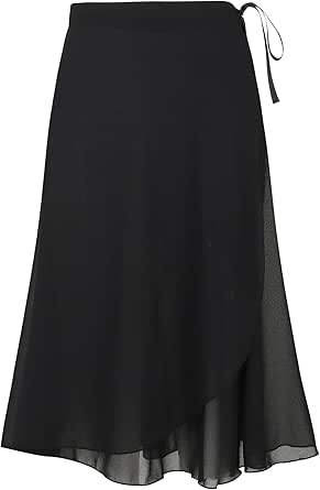 Deesorxin Ballet Skirt for Women Long Wrap Skirt Sheer Dance Costumes