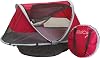 KidCo - Peapod Portable Foldable Mesh Toddler Travel Tent & Storage Bag, Play Tent, Ages 6 Months - 3 Years Cranberry