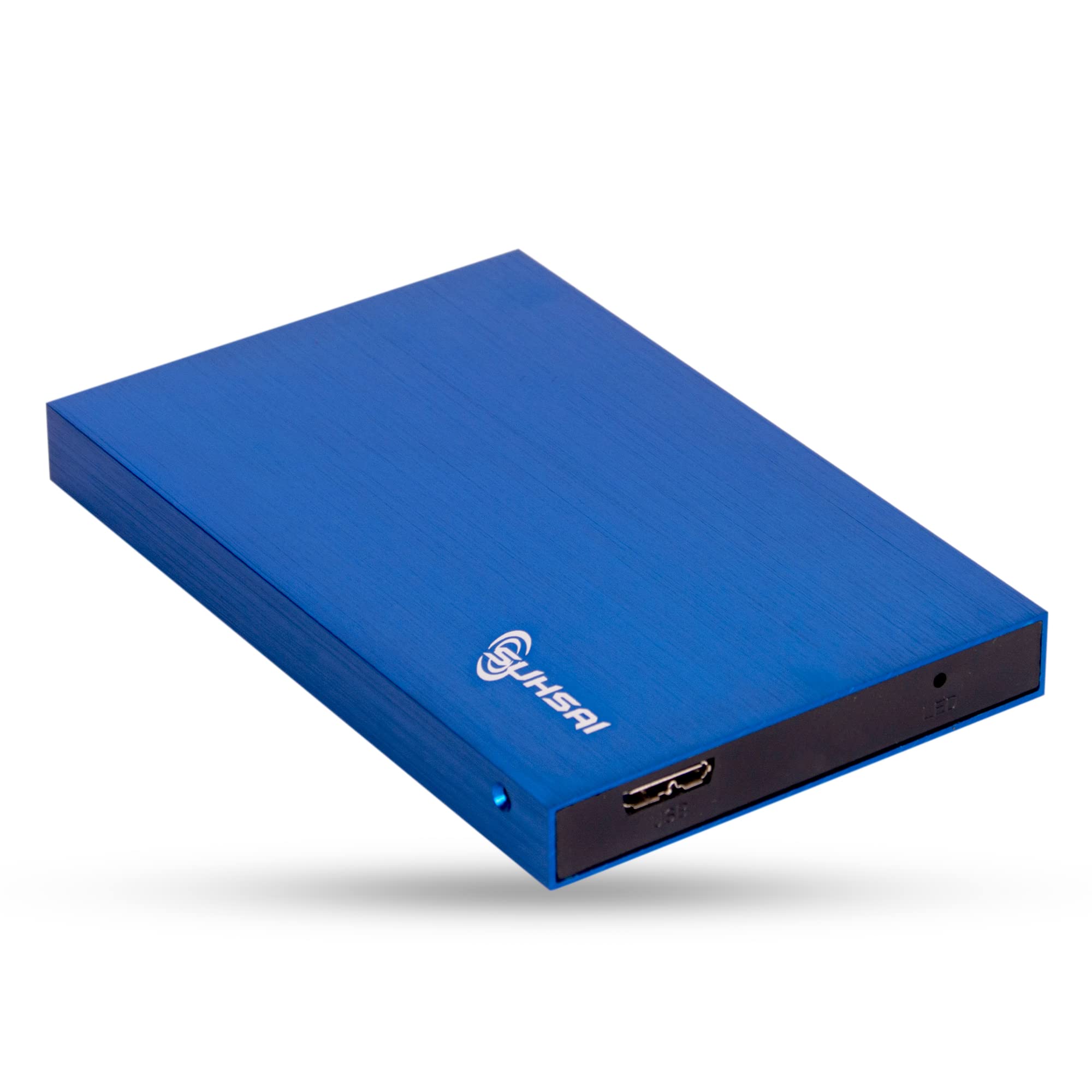 SUHSAI Disco Rigido Esterno Portatile da 500 GB, Dimensioni Tascabili 2,5 Pollici USB 3.0 Archiviazione di Backup Disco Rigido Compatto Compatibile con Mac PC Laptop Consola de Juegos, BLU