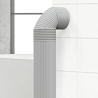Pipe Covers for Outside Bathroom Basement, Blue Grey Green Brown Tube Hider/ Covering with Wrap Around Tape & Self-adhesive to Attach Ducting Air Vent Plumbing Ac Wires Conduit, 2/ 5 M ( Color : B 2PC