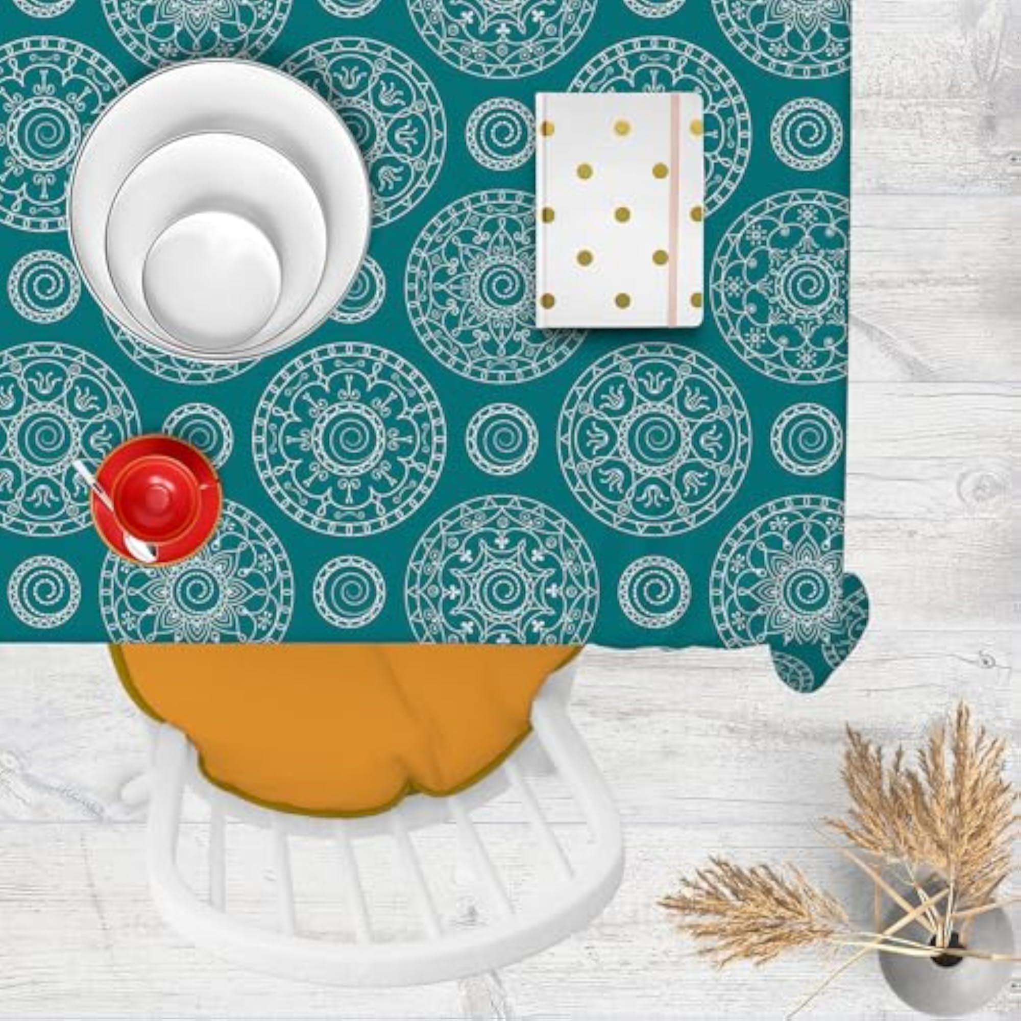 Blue Table Cloth Cover for Dining & Center Table