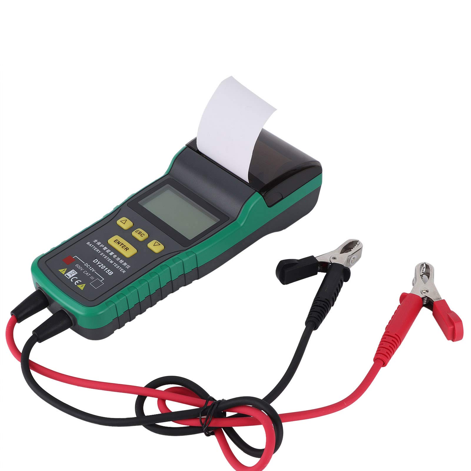 Tester akumulatorów samochodowych 12 V z drukarką Sprzęt diagnostyczny samochodu Analizator akumulatorów Testowanie pojemności dla warsztatów samochodowych Mechanicy Materiał ABS