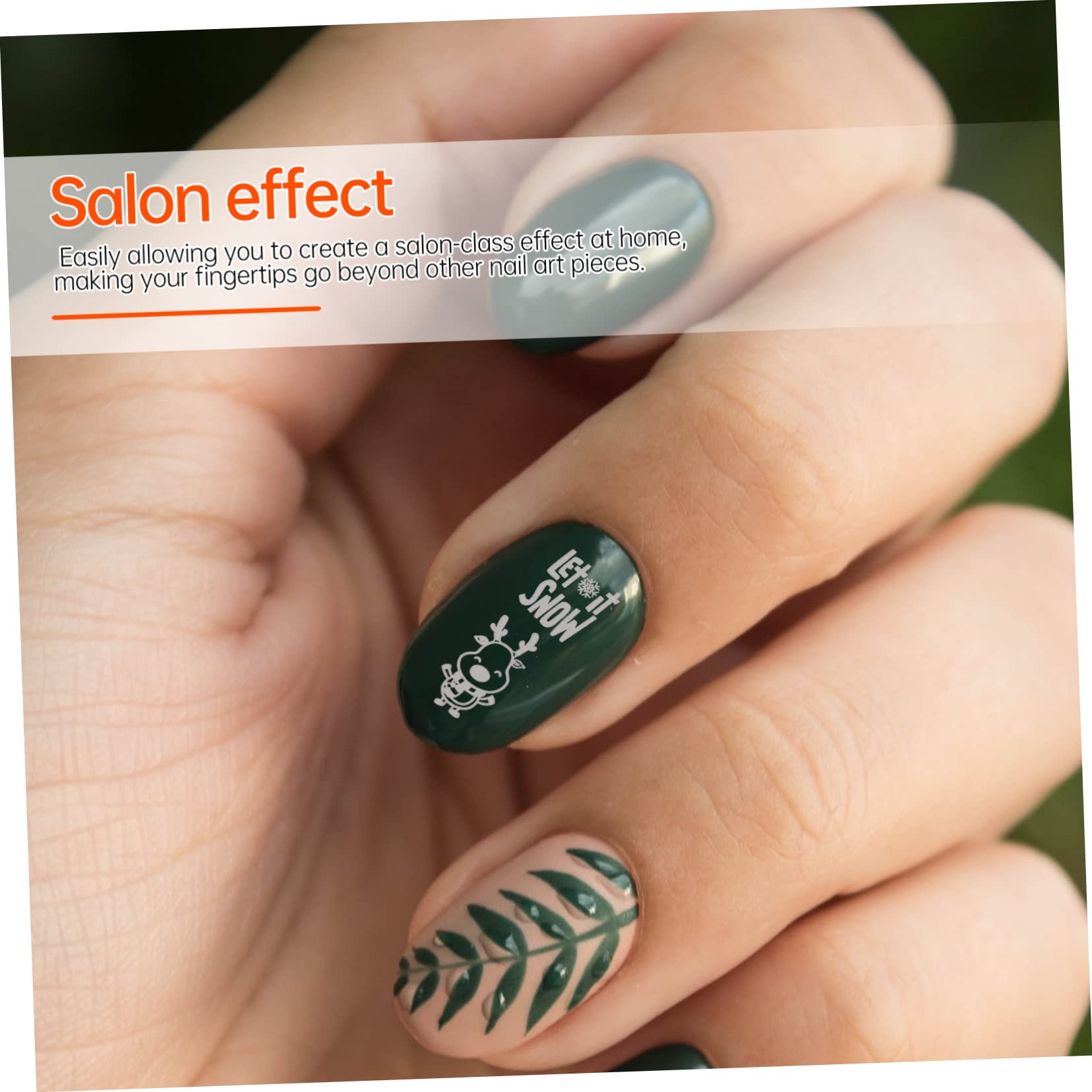 FRCOLOR 5sets Stampini Per Unghie Creativi Kit Manicure Piastre Per Stamping e Spugne Per Decorazioni Unghie Te Per e Ragazze