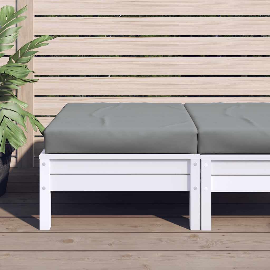 vidaXL Coussin de Palette, Galette de Siège Imperméable, Coussin de Jardin, Décoration d'Extérieur Terrasse, Gris 60x60x9,5 cm Tissu Oxford