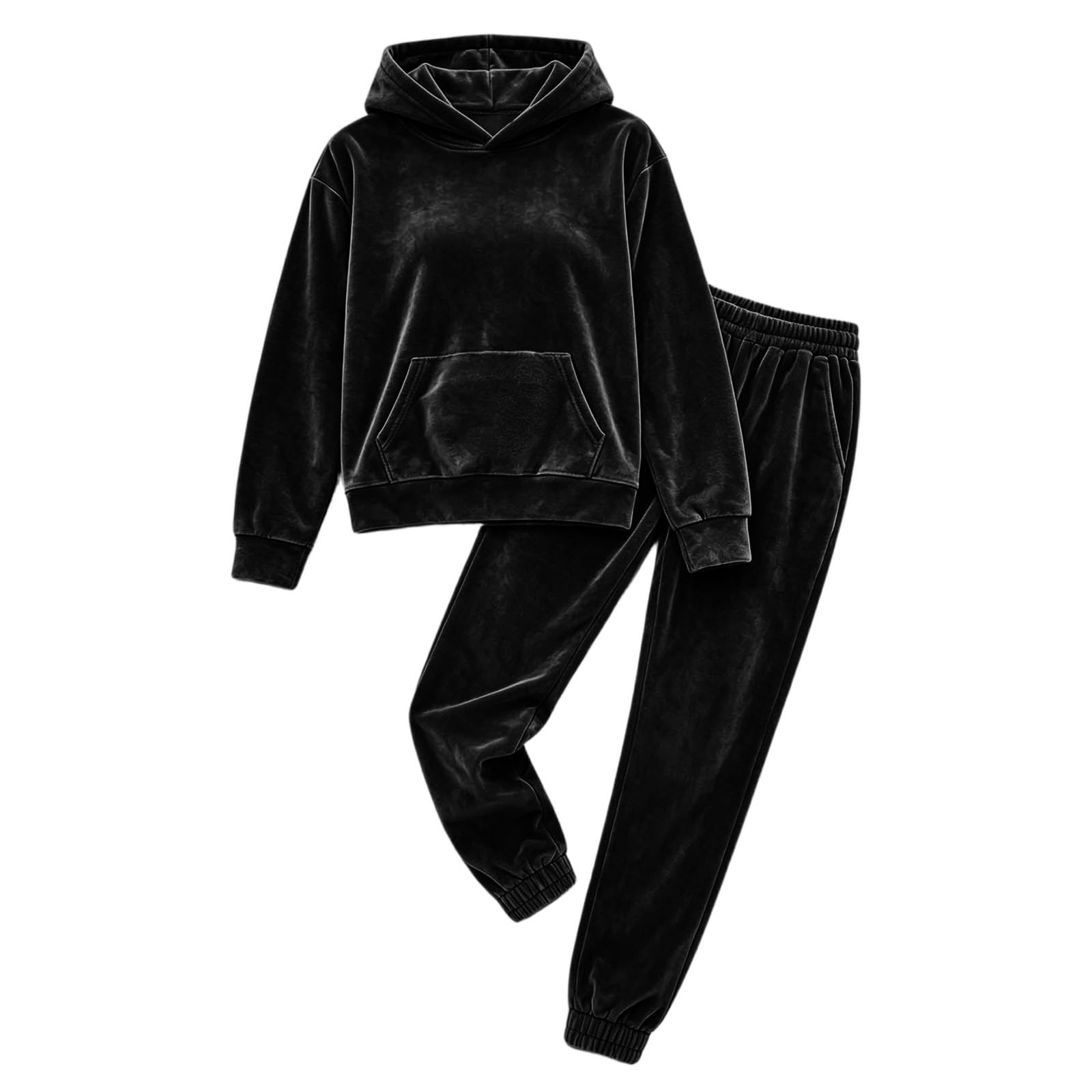 LUCKME Chandal Mujer Otoño e Invierno Conjunto Mujer de Terciopelo 2 Piezas