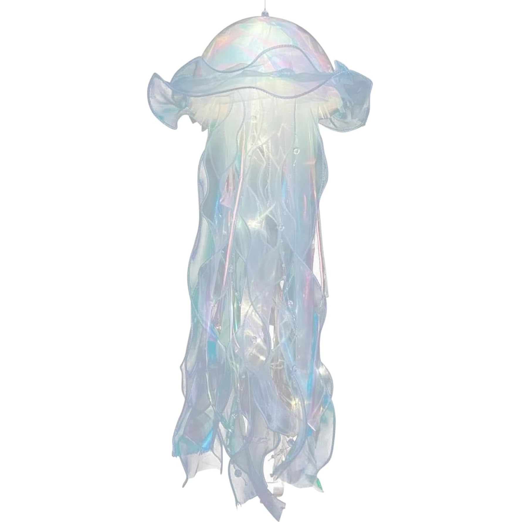 Décoration de méduses, lanterne de méduses, lumières de méduse suspendues, lampe mignonne de méduse, 6,3x17.7 décor de méduse pour la fête d'anniversaire Party en mer, lanterne de méduses, lanterne