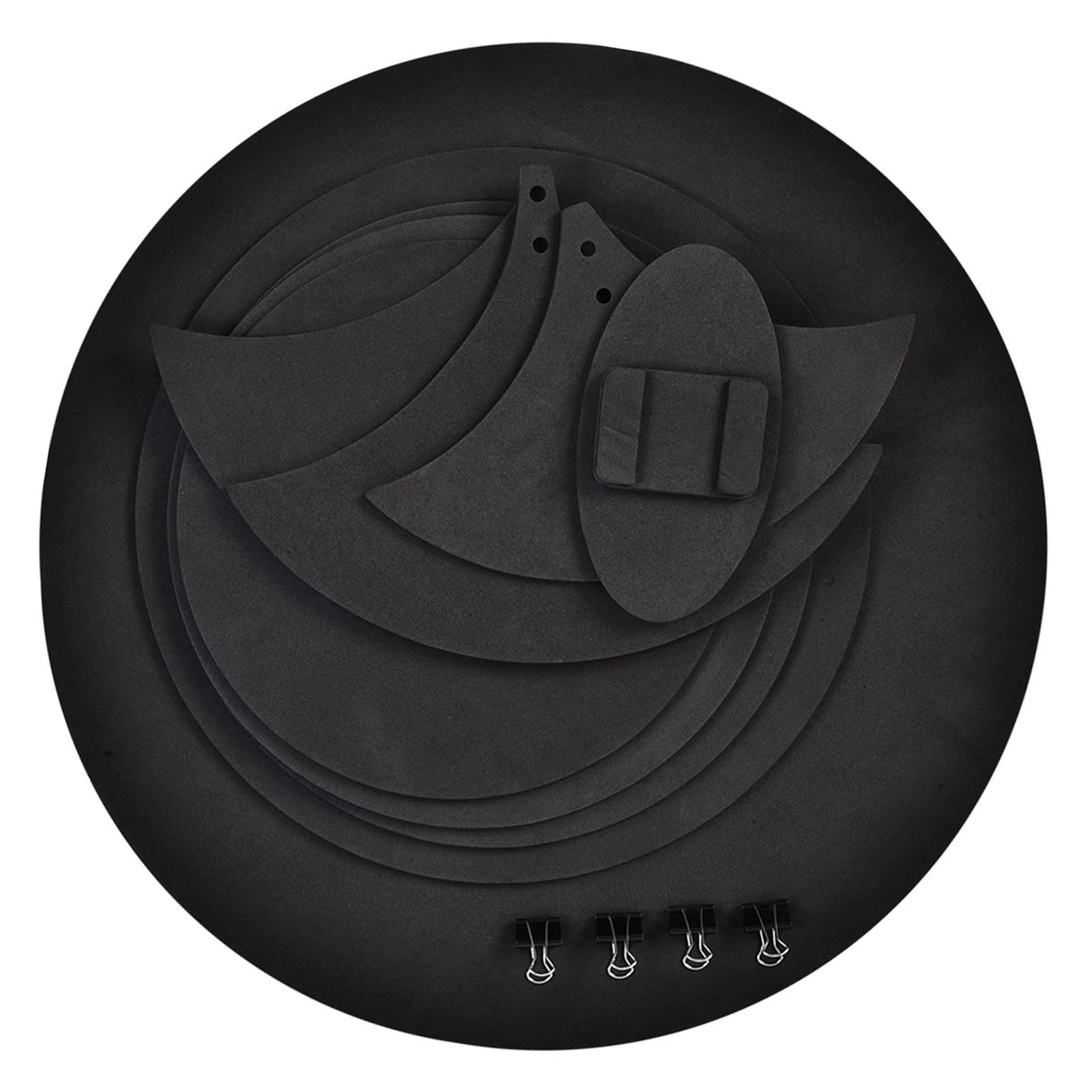 Drum Mute, Drum Practice Pad, Good Acoustics, 10 Pieces for Home