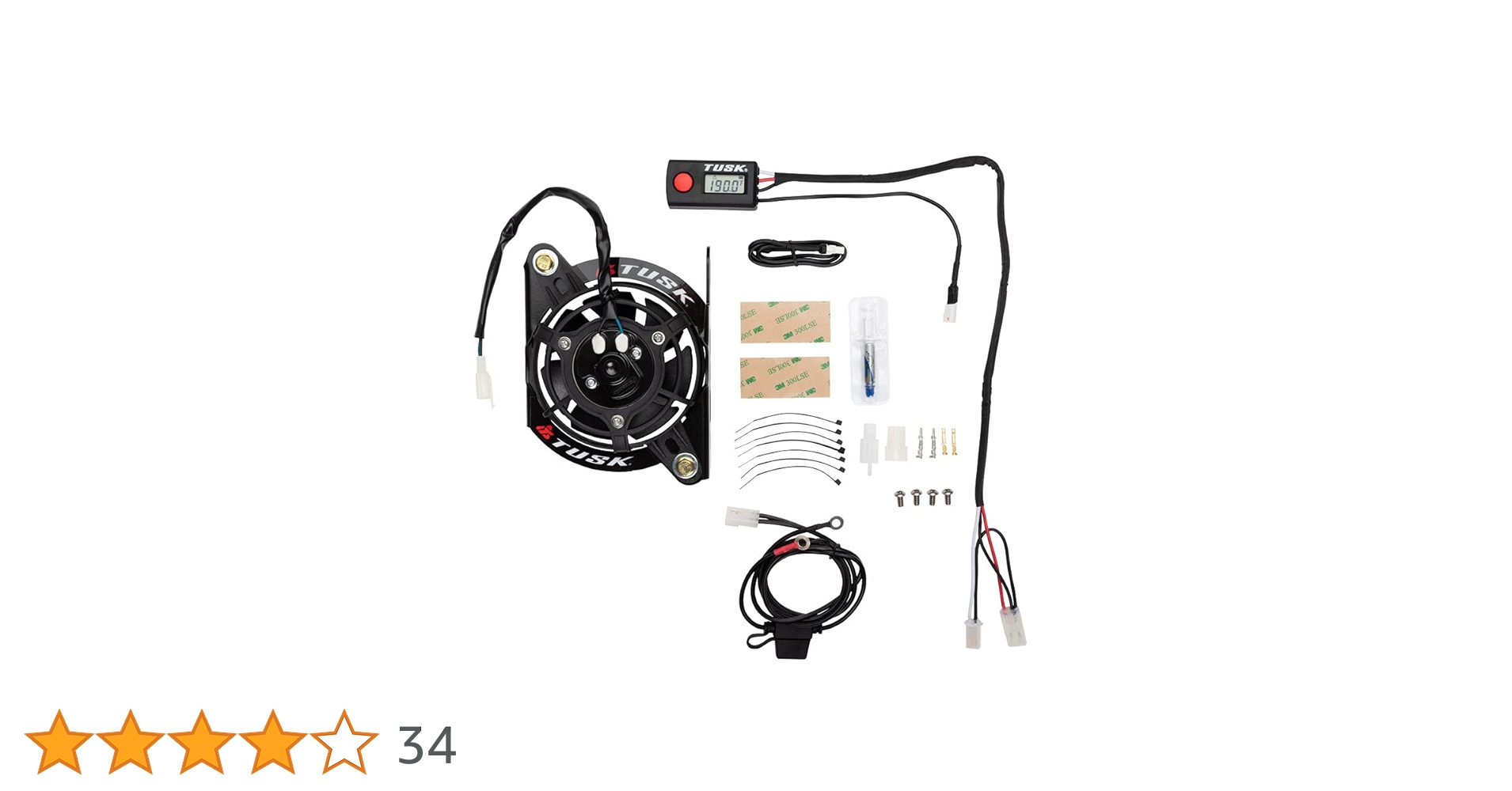 Amazon.co.jp: TUSK タスク デジタルファンキット ラジエターファン