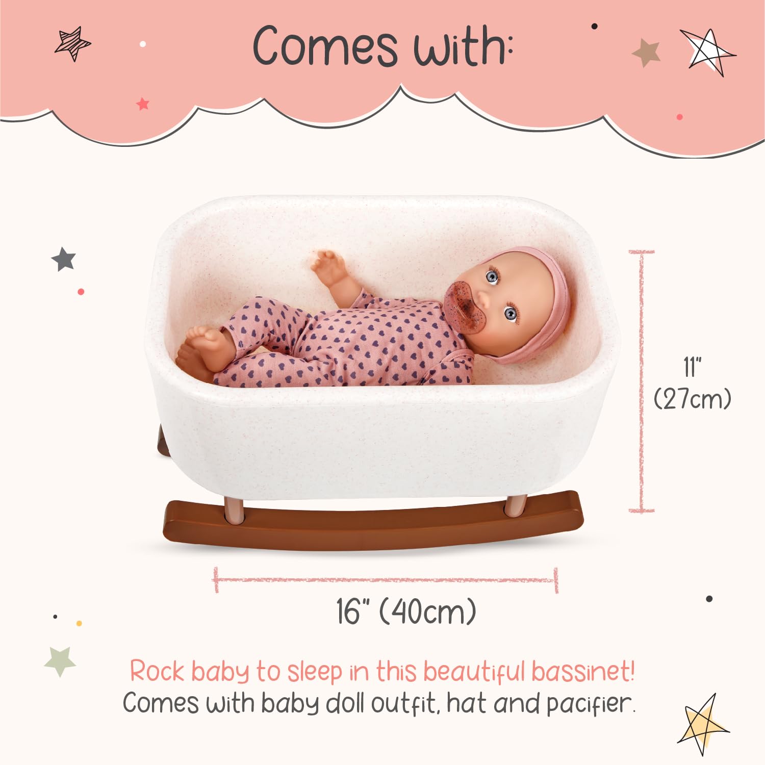 Amazon.com: LullaBaby – 14-Inch Realistic Baby Doll with