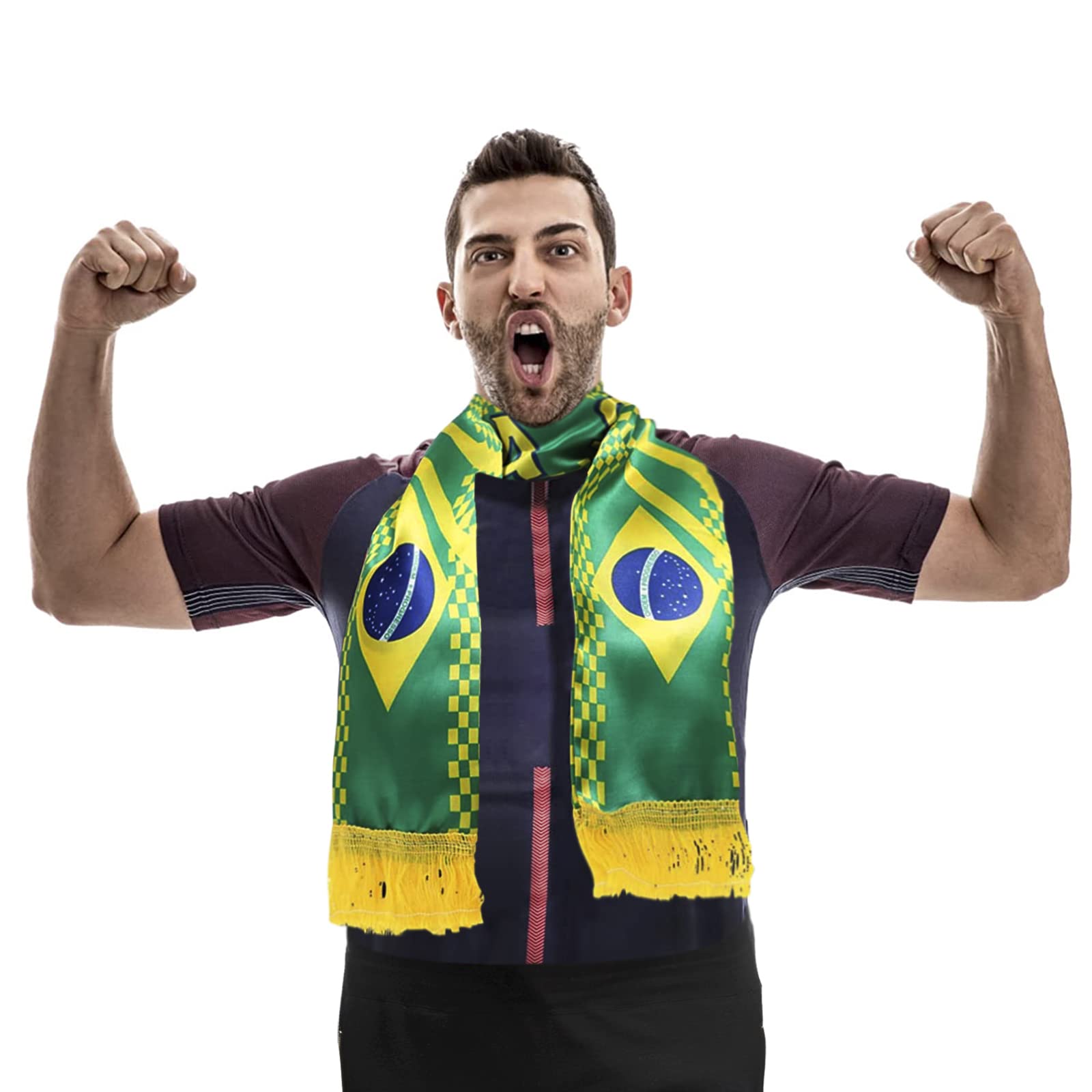 ÉCHARPE DE FOOTBALL de l'équipe nationale du Brésil EUR 3,00 - PicClick FR