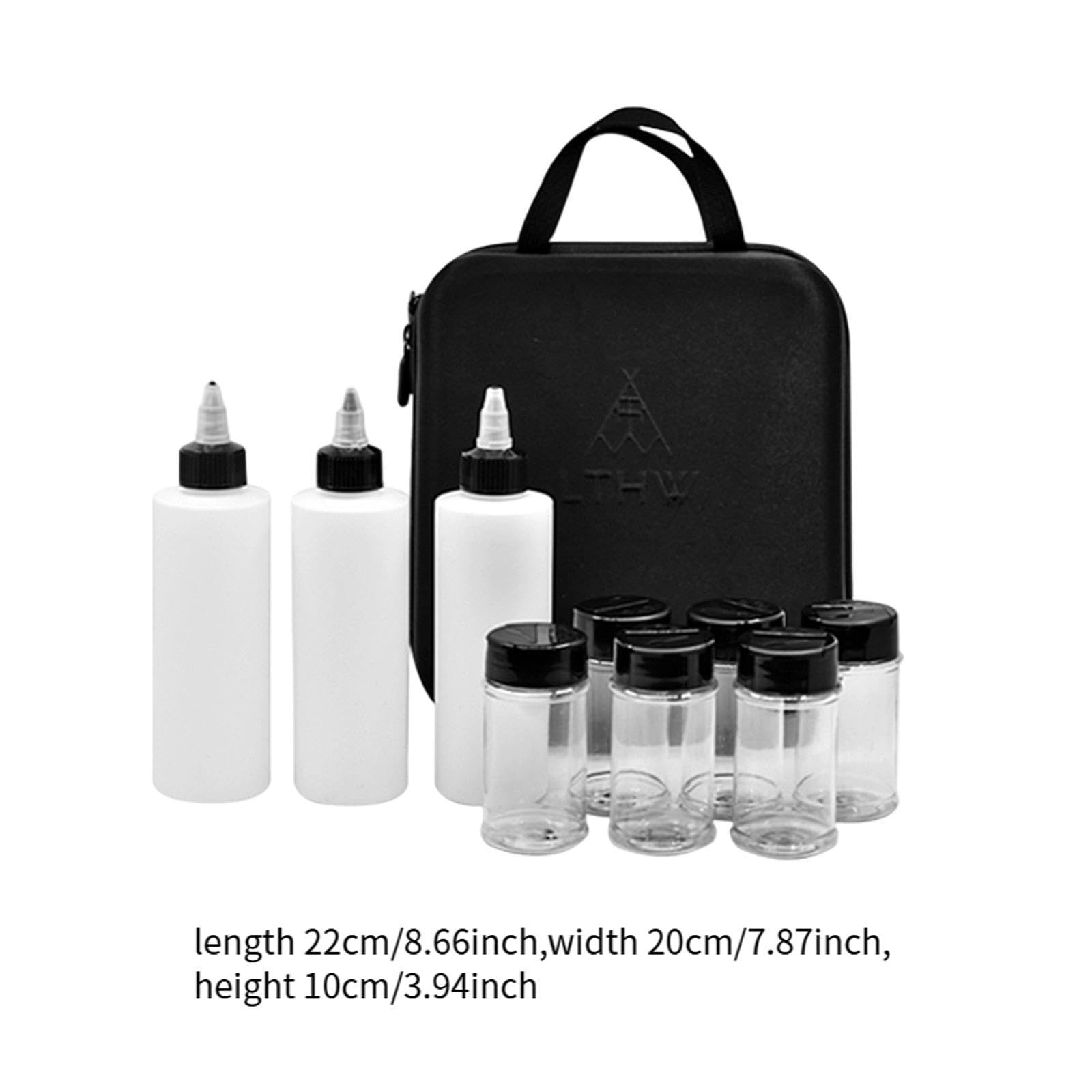 Dispensador Portátil de Especias para Camping, Bolsa de Especias Portátil para Camping Al Aire Libre, Botella de Especias para Picnic, Barbacoa, Style B