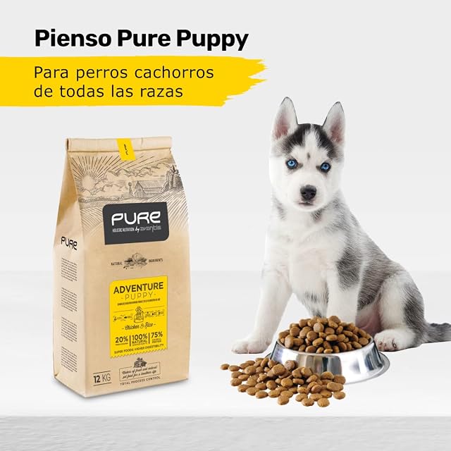 Foto 2 de 7 de Pure Adventure Puppy Pollo y Arroz 12 kg - Pienso Holístico con Carne Fresca para Cachorros - Todas Las Razas