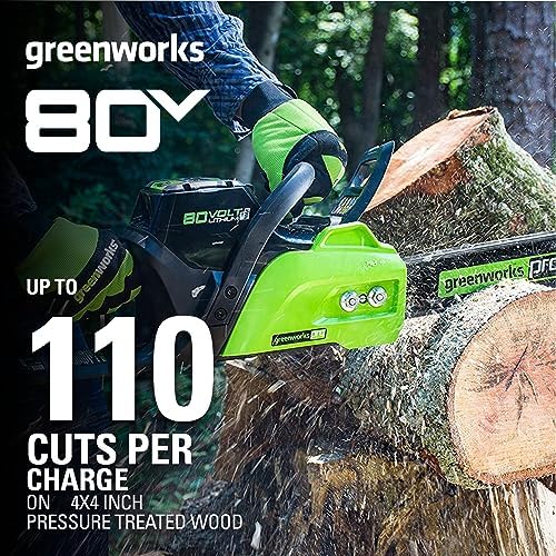 Greenworks 80V 18" Chainsaw - Image 2