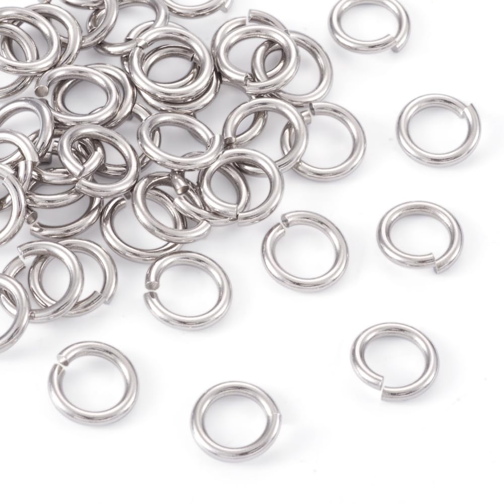 500-1000 sztuk 10 x 2 mm otwarte pierścienie zginane ze stali nierdzewnej z oczkami i dzielonymi pierścieniami, łączniki do biżuterii, akcesoriów, produkcji, DIY, Finding Supply-10 x 1,5 mm, 2000