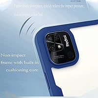 Vista 7 de CCSamll - Funda transparente para Xiaomi Redmi 10C con protector de pantalla integrado, delgada, de cuerpo completo, resistente, suave, TPU