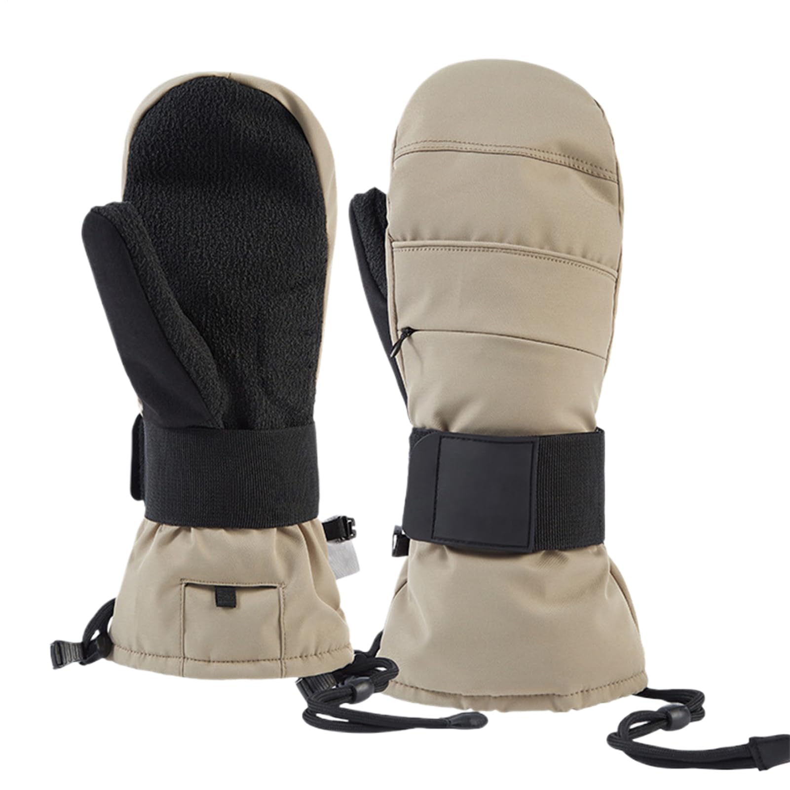 Guanti da moto per tempo freddo, guanti da guida touchscreen, con protezione per il polso e fodera interna in pile, per uomo in inverno, per moto, ciclismo, guida e