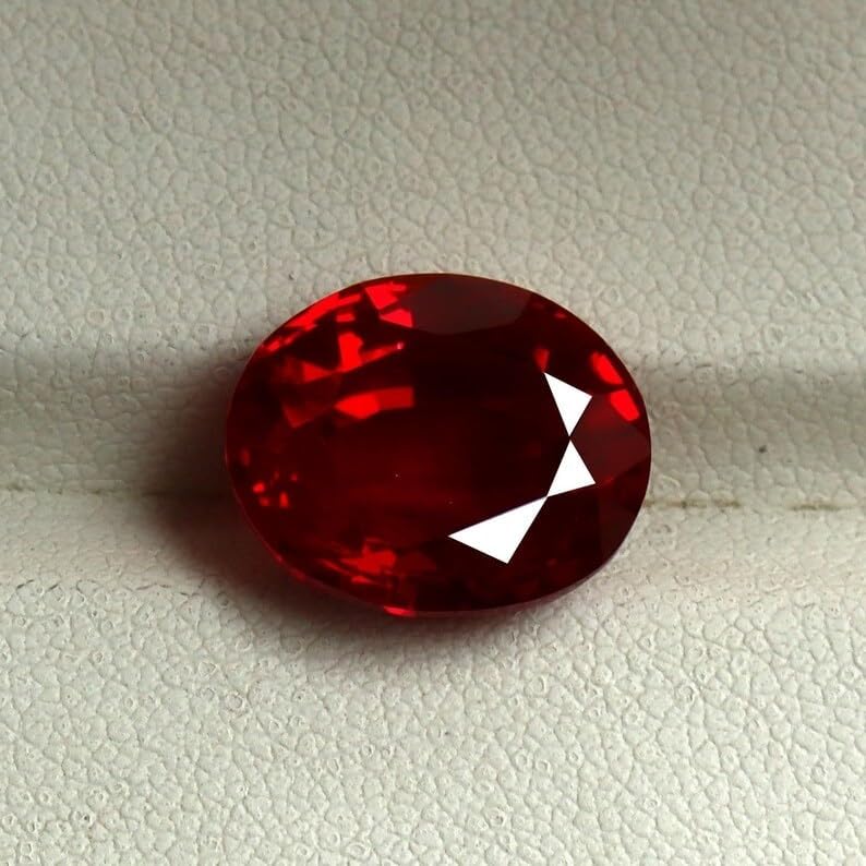 12.50Ct Natural Mozambique Blood Red Ruby Oval Cut Certified Loose Gemstone for Jewellery Making