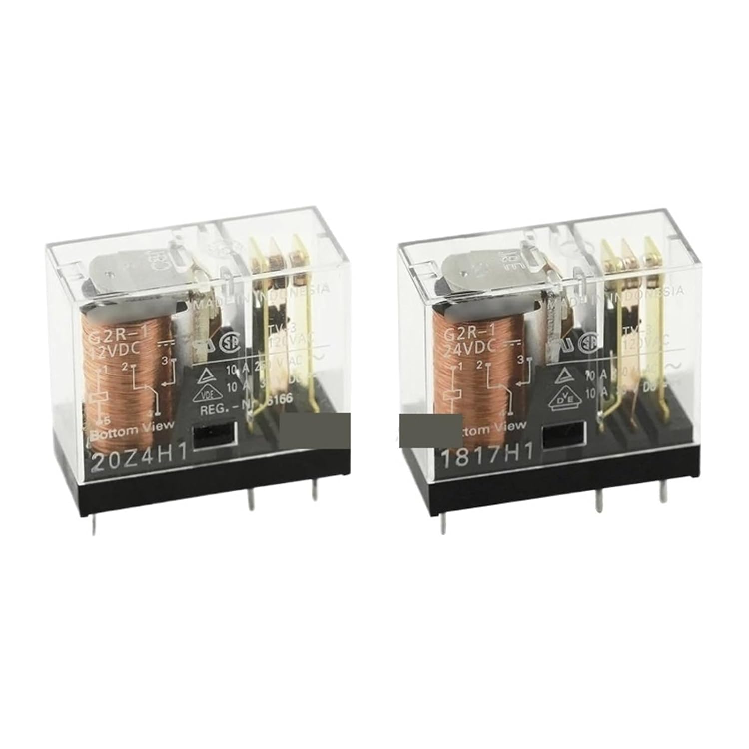 NWPNLXEA 2PCS/LOT Power Relay G2R-1-E-24VDC Open and Close 24VDC 8PIN 16A