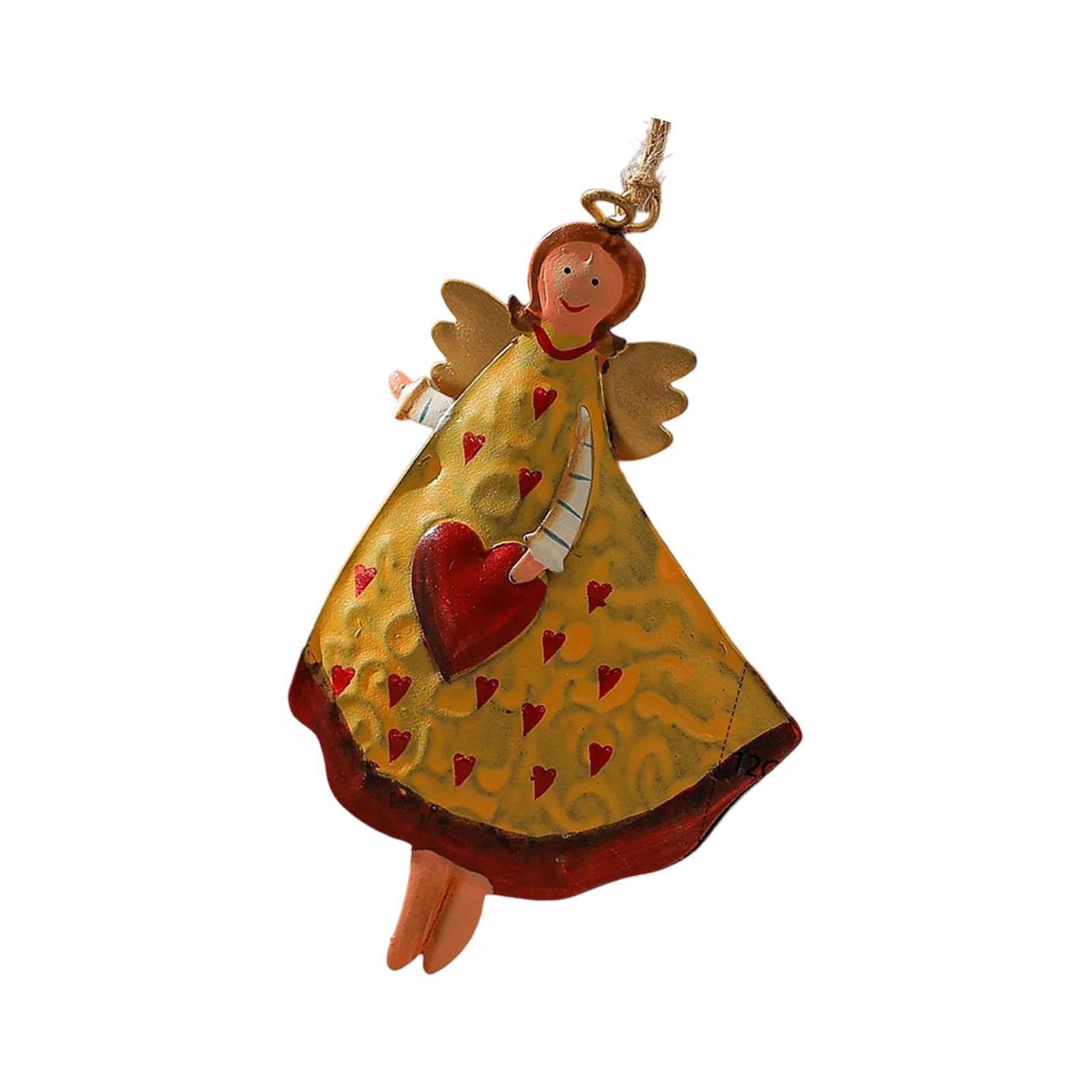 Permanent Rural Patron Girl Christmas Tree Decoration Celebratory Home Accent for Family Gathering Happiness Rural Ranch Holiday Deck