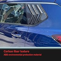 Vista 4 de BOYUER Para Nissan Rogue 2021-2026 Racing Style - Rejillas laterales traseras estilo deportivo, persianas para decoración exterior fresca, fibra