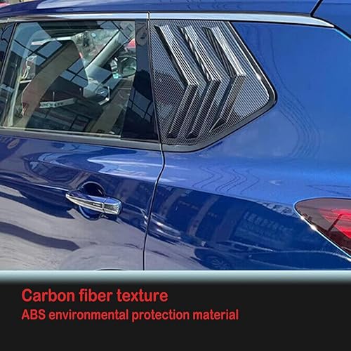 Miniatura 4 de BOYUER Para Nissan Rogue 2021-2025 Racing Style - Rejillas laterales traseras estilo deportivo, persianas decorativas exteriores frescas, fibra de