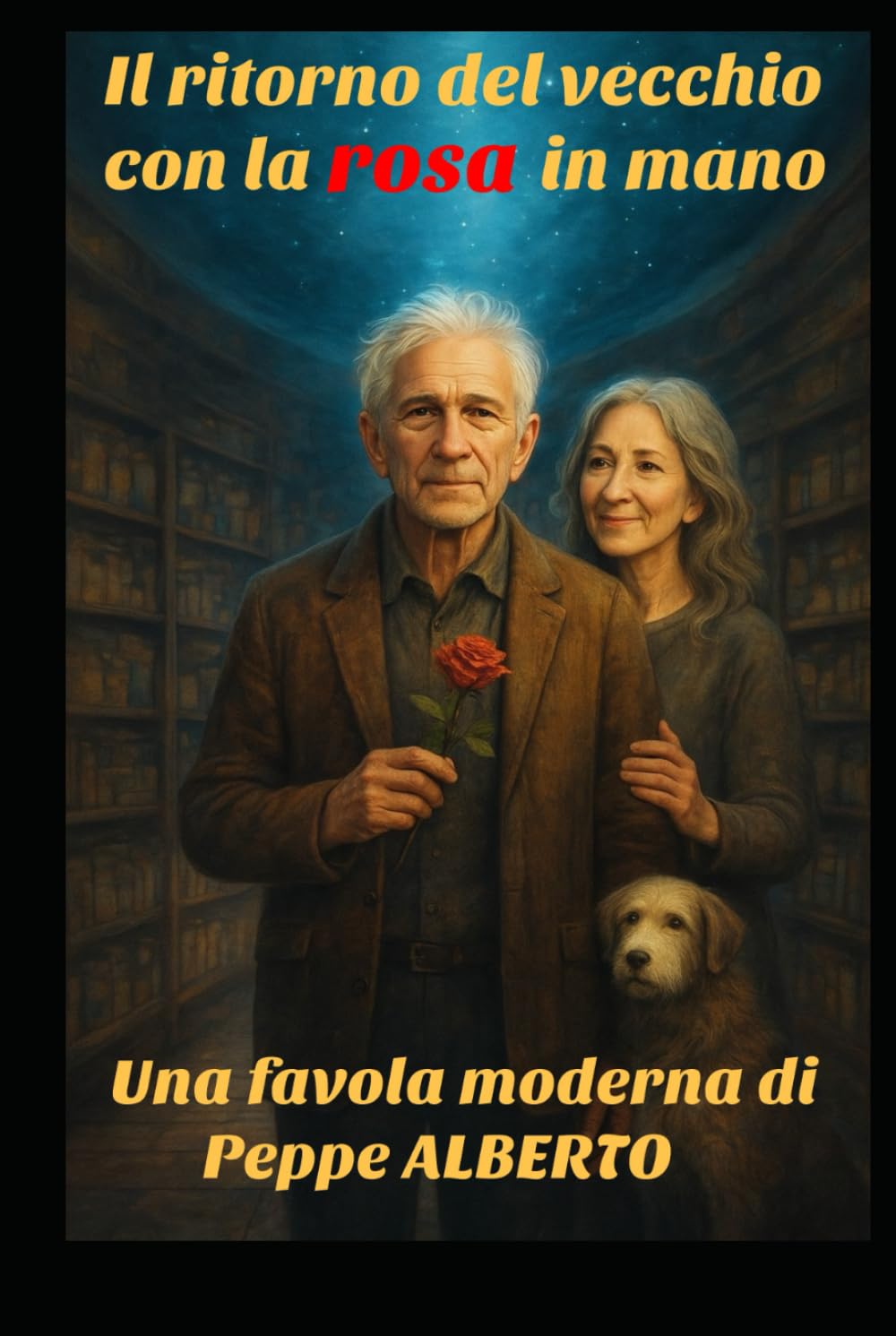 Il ritorno del vecchio con la rosa in mano