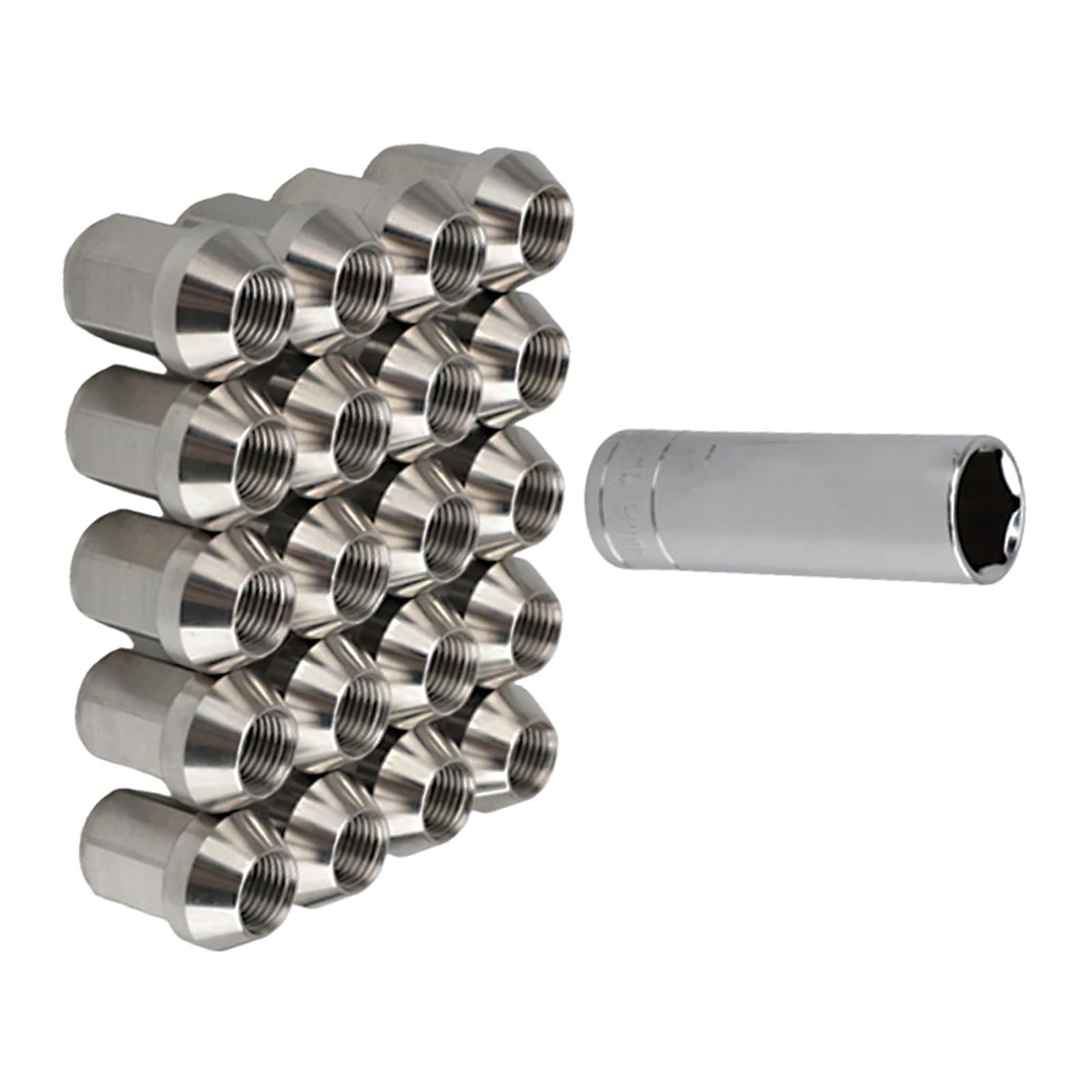 Radmutter 1 Satz Edelstahl-Rennradmuttern M12 *,25 Lug Hex Universal-Autozubehör