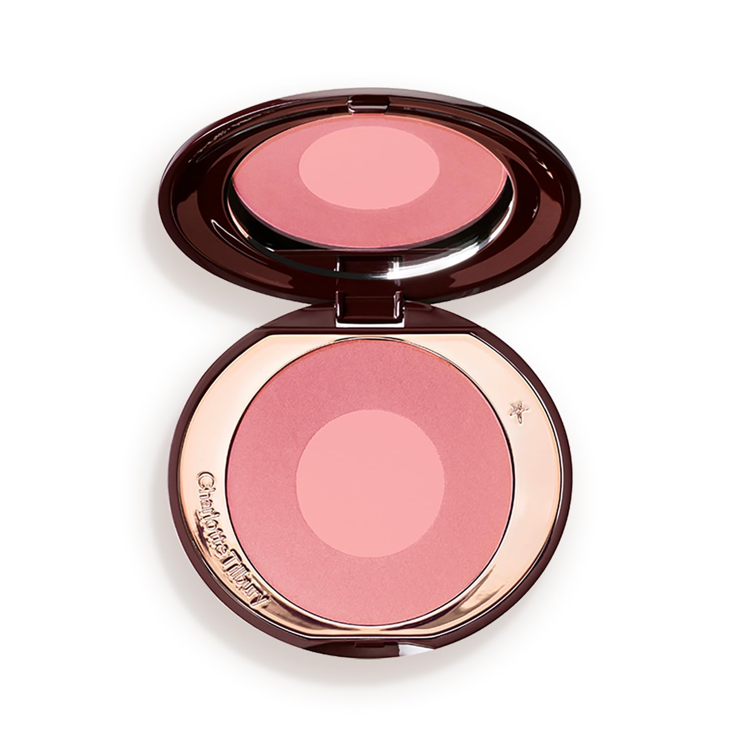 Photo 1 of Charlotte Tilbury Cheek to Chic Powder Blush - Two-Tone Cheek Makeup with a Radiant, Luminous Finish - Buildable Color that Smooths, Buffs & Blends for a Light Reflecting Glow - Love Glow