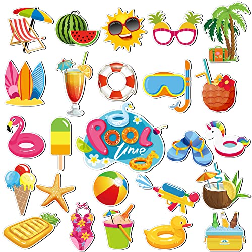 Set de 25 imanes decorativos verano para nevera miniatura 1