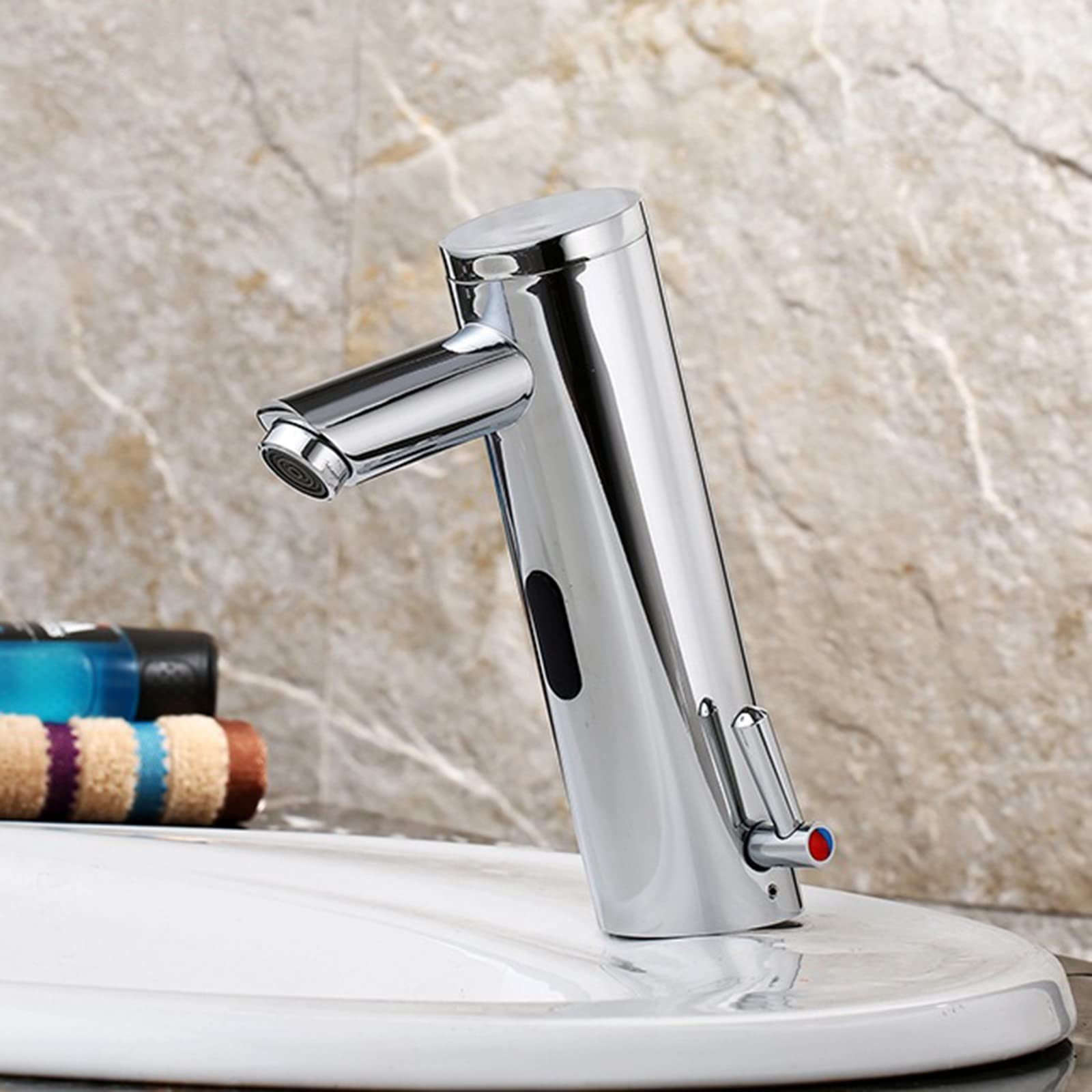 Sxithgkdw Automatic Sensor Touchless Bathroom Sink Faucet Chrome Sensor Taps For Wash Basin Hot And Cold Taps Bathroom Sink Tap Ed