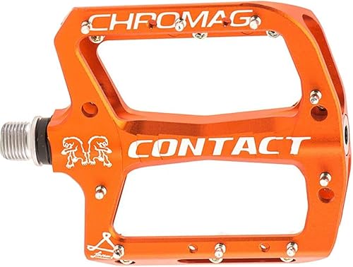 CHROMAG Pedales de Contacto para Bicicleta de MontañaMTBCicloVAEE-Bike Adulto Unisex, Naranja, 4.331 x 4.134in