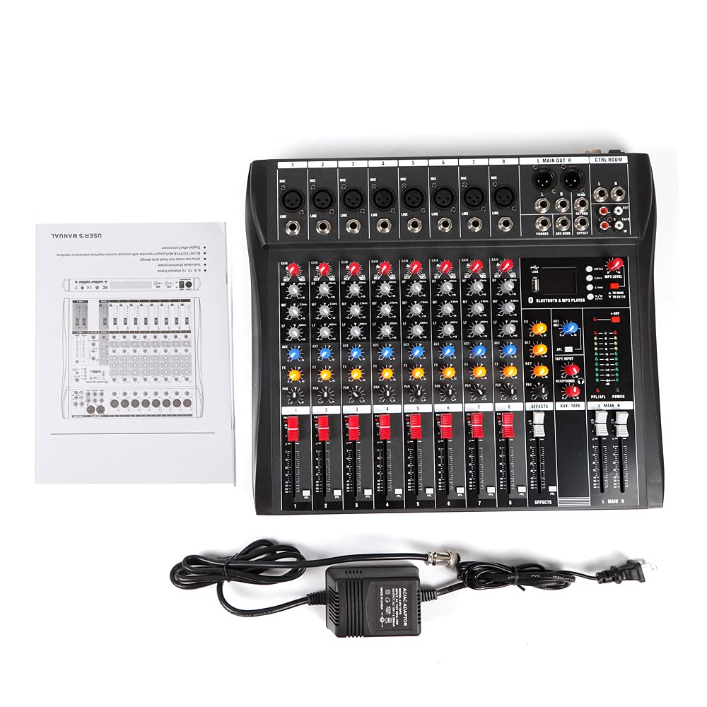 Amazon.com: Professional 8 Channel Bluetooth Live Studio Audio