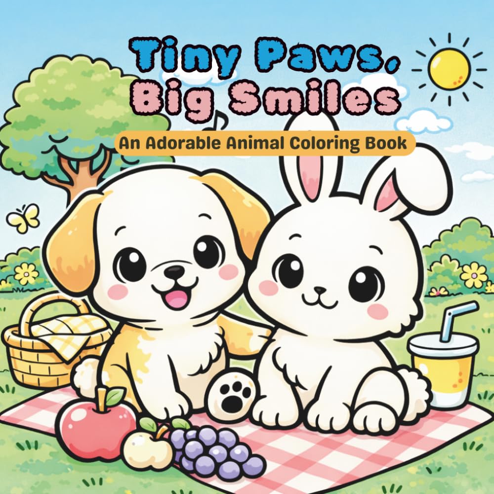 Tiny Paws, Big Smiles: An Adorable Coloring Book