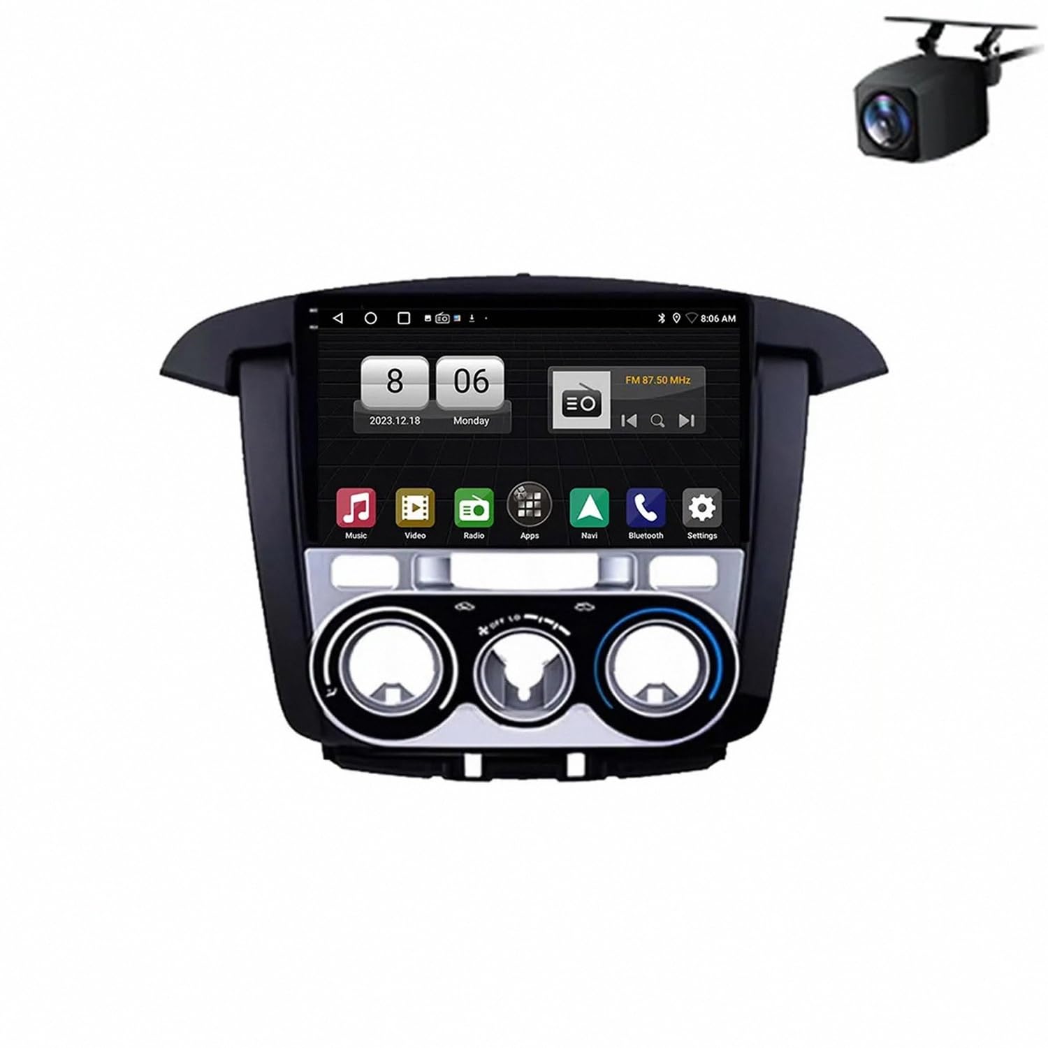 Radio coche navegación GPS para Toyota INNOVA 2007-2014 con Bluetooth 2 DIN 8