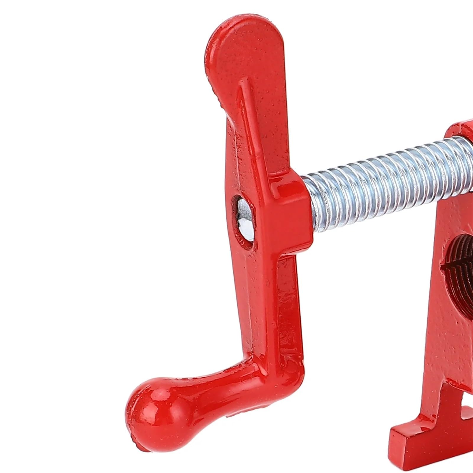 Juego de 4 abrazaderas for tubos madera, hierro maleable, 3/4 pulgada, resistentes, estilo H, for carpintería y mejoras del hogar,Serie Industrial