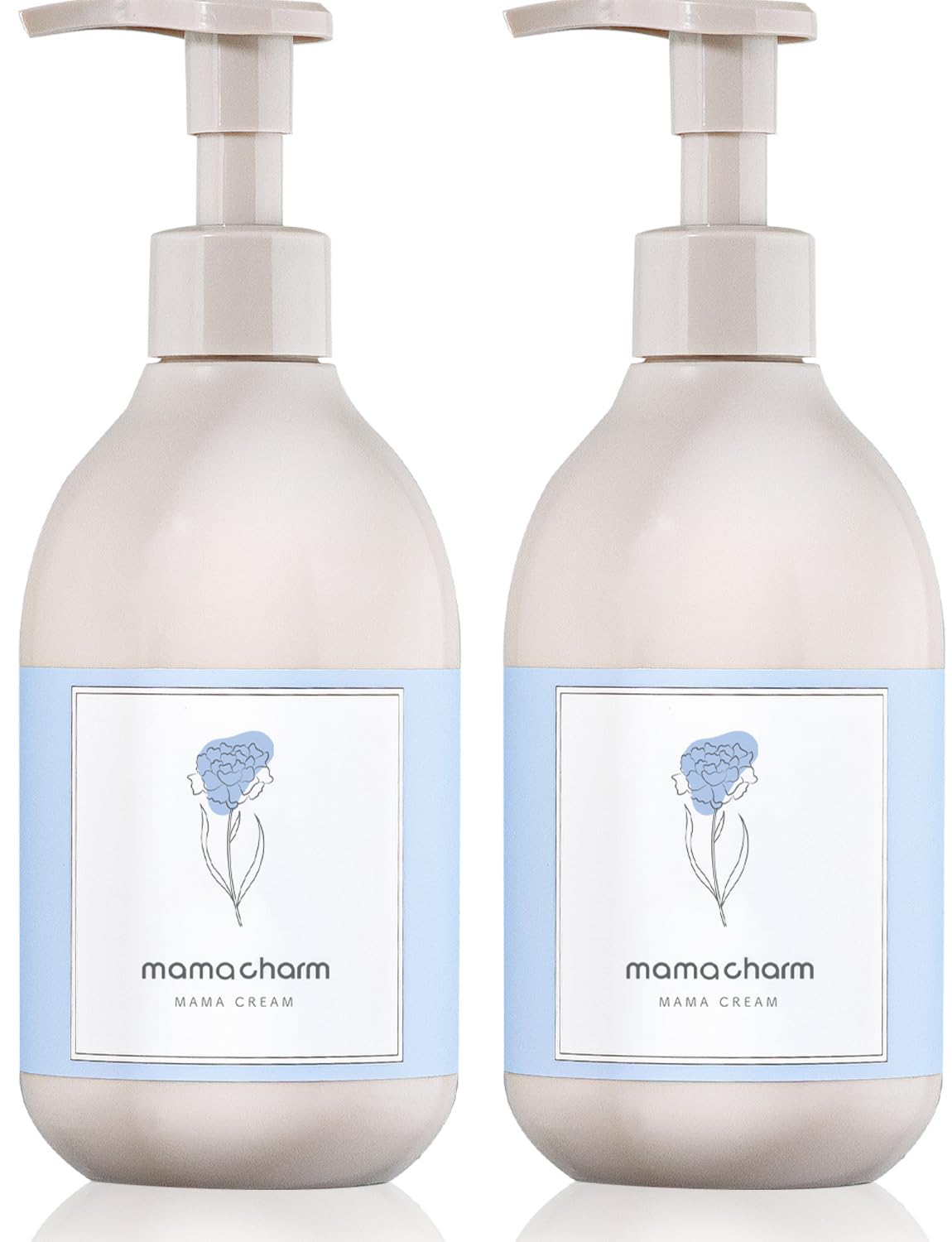 mamacharm 武内製薬 ママクリーム 300g 2本セット 微香タイプ 柑橘系アロマの香り 保湿 クリーム 無添加 オーガニック オイル マタニティ 妊婦 ボディクリーム 保湿クリーム ベビークリーム ストレッチマーク ママチャーム mamacream (300g×2)